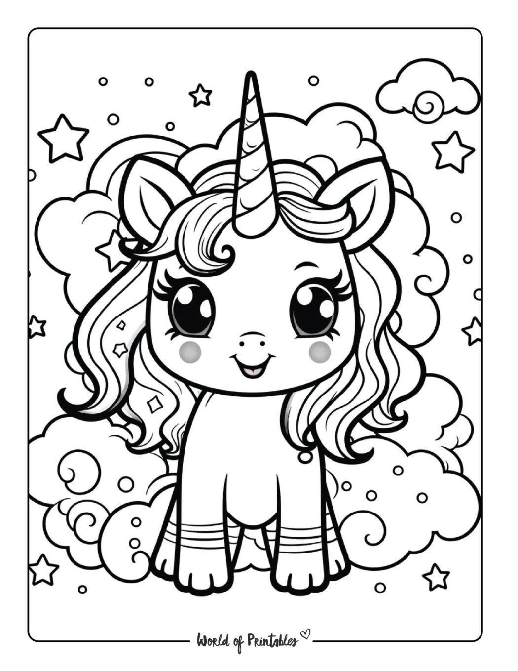 Coloring Pages Of Unicorns