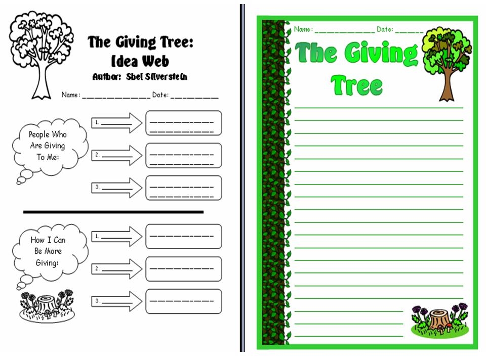 The Giving Tree Worksheets