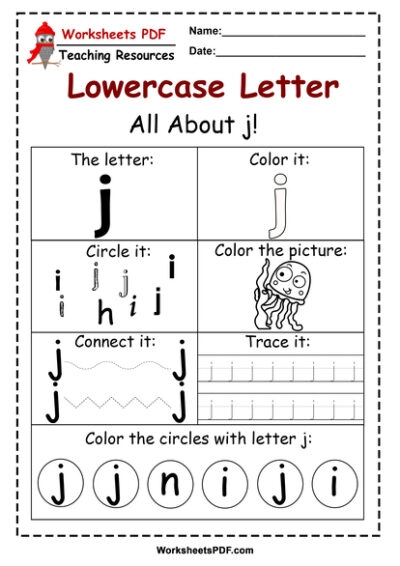 The Letter J Worksheet K5 Learning Worksheets Library