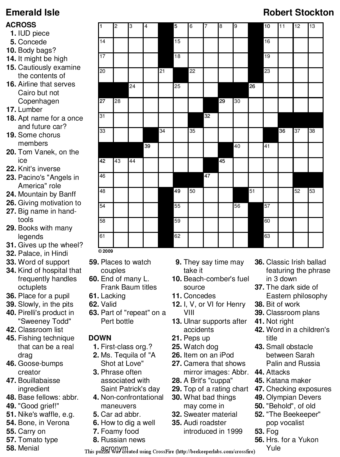 new york times crossword puzzles printable free