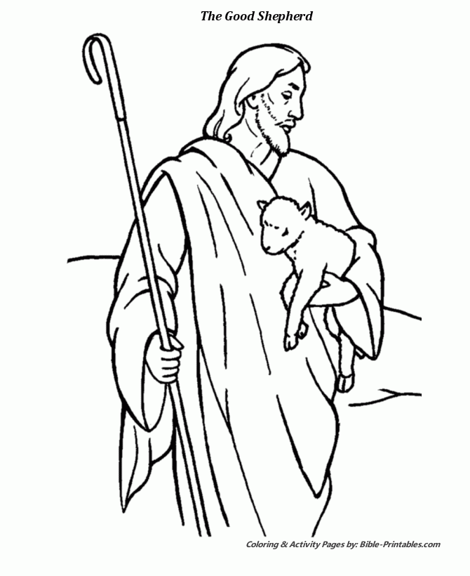 The Parable Of The Good Shepherd Coloring Pages 1 The Parables Of 