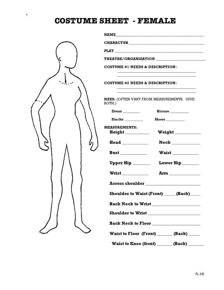 Theatre Costume Design Template Content Calendar Template