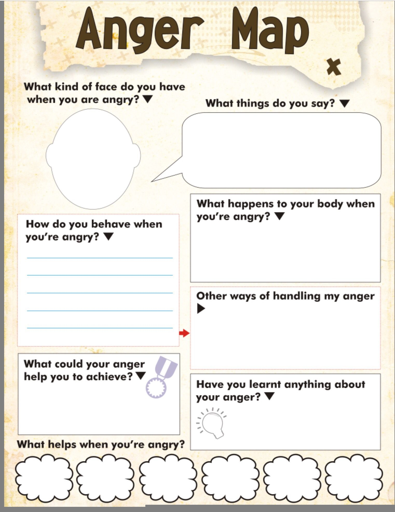 Therapist Aid Worksheets For Children Anger Management Worksheets