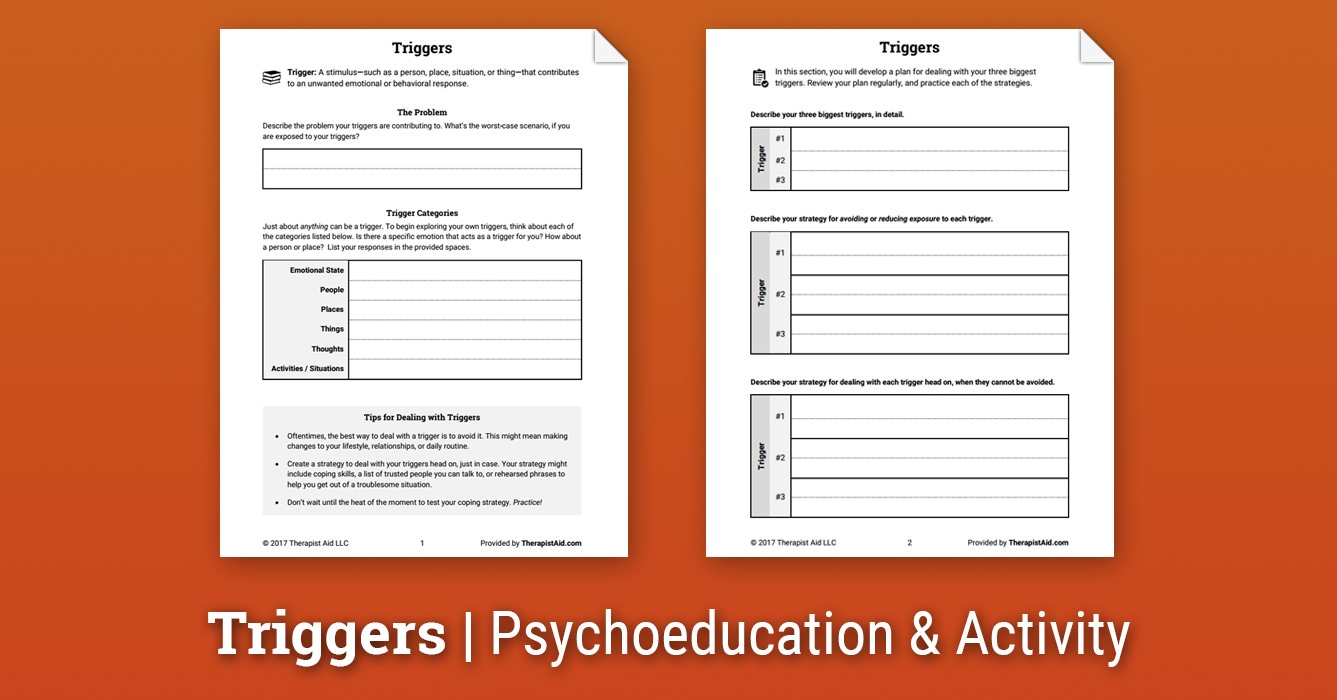 therapy aids worksheets