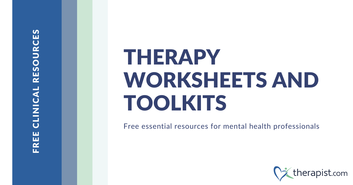 Therapy Worksheets Therapist