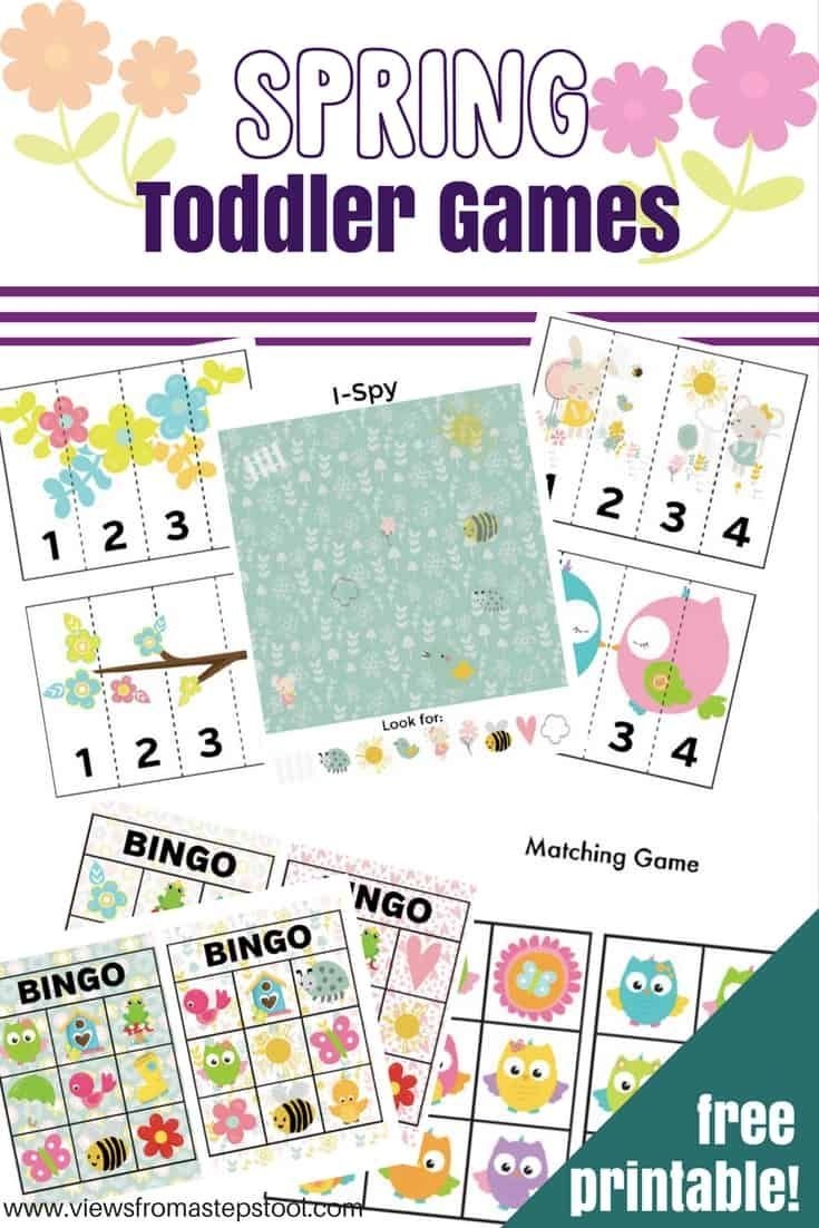 These Spring Themed Printable Games Are Perfect For Learning And 