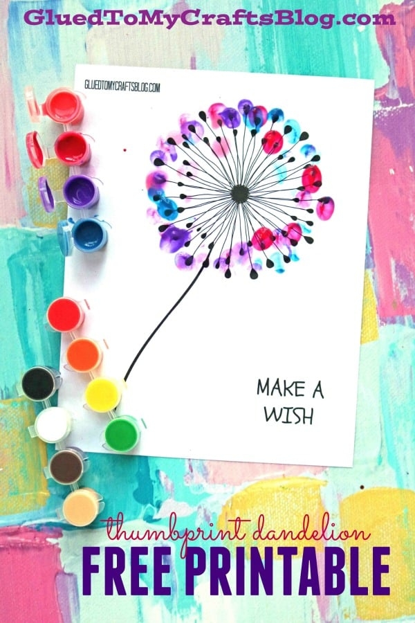 Thumbprint Dandelion Craft