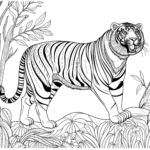Tiger Coloring Page