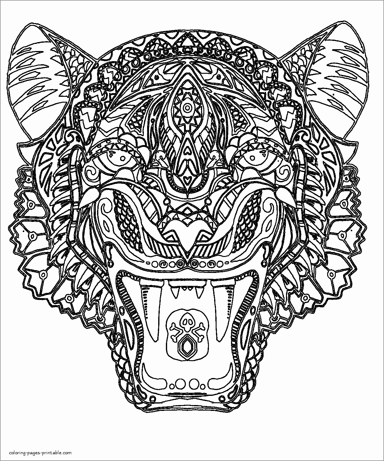 Tiger Coloring Pages ColoringBay