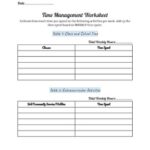 Time Management F Worksheets Library