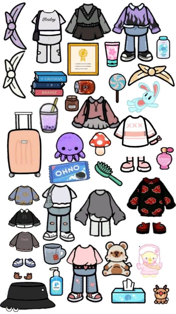 Toca Boca Printable Paper Doll Educational Printable Activities