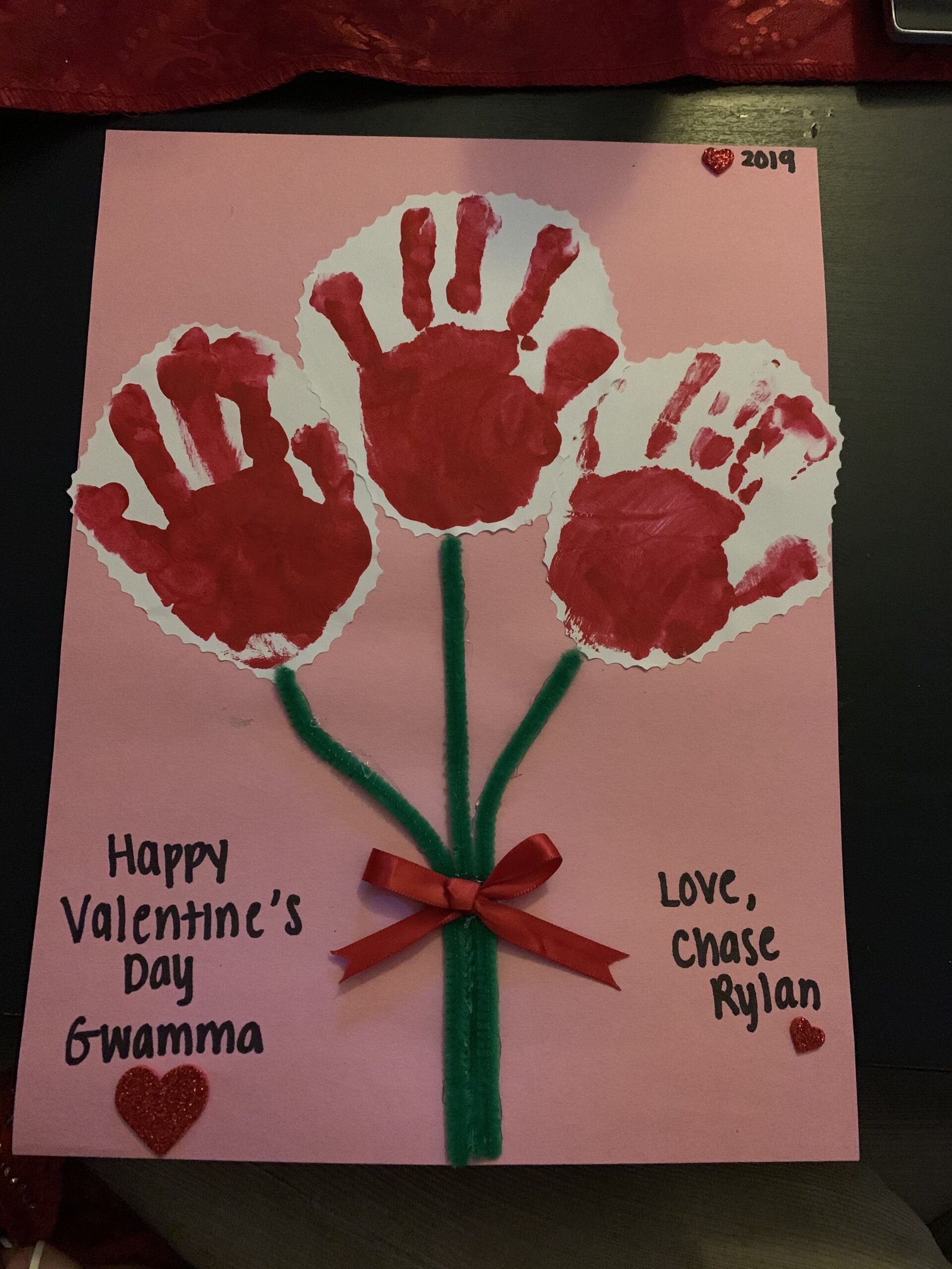 Toddler Craft Valentine s Day Rose Bouquet Preschool Valentine 