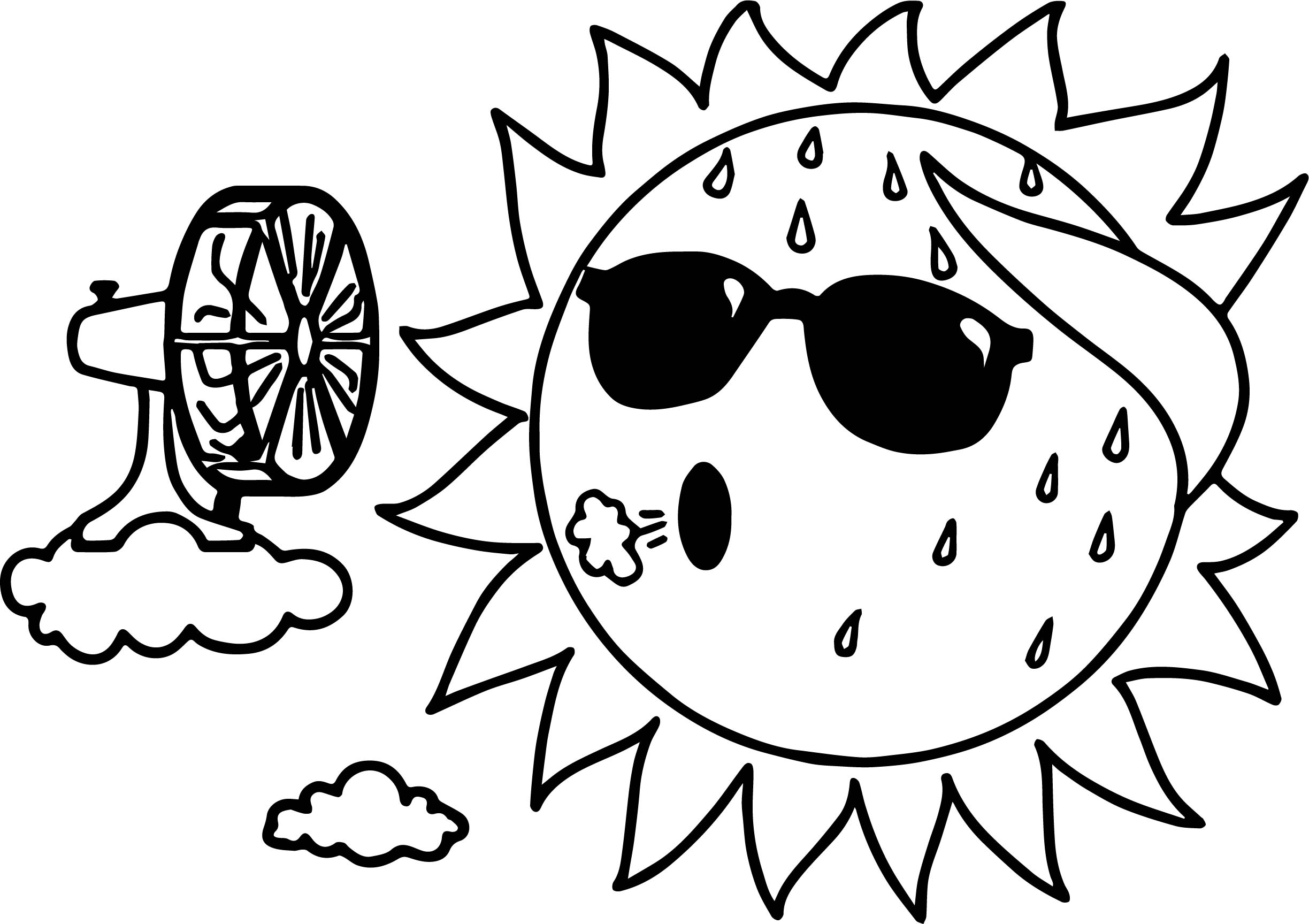 Summer Coloring Page