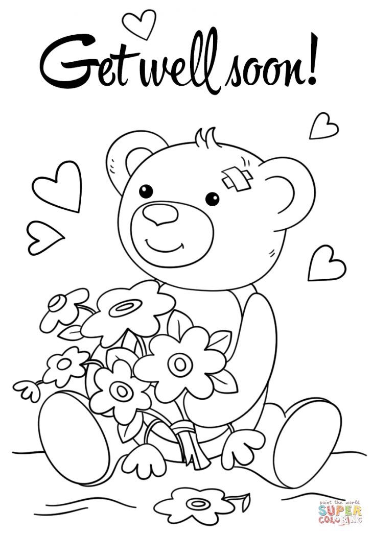 Top 3 Get Well Soon Printable Coloring Pages Up To Date