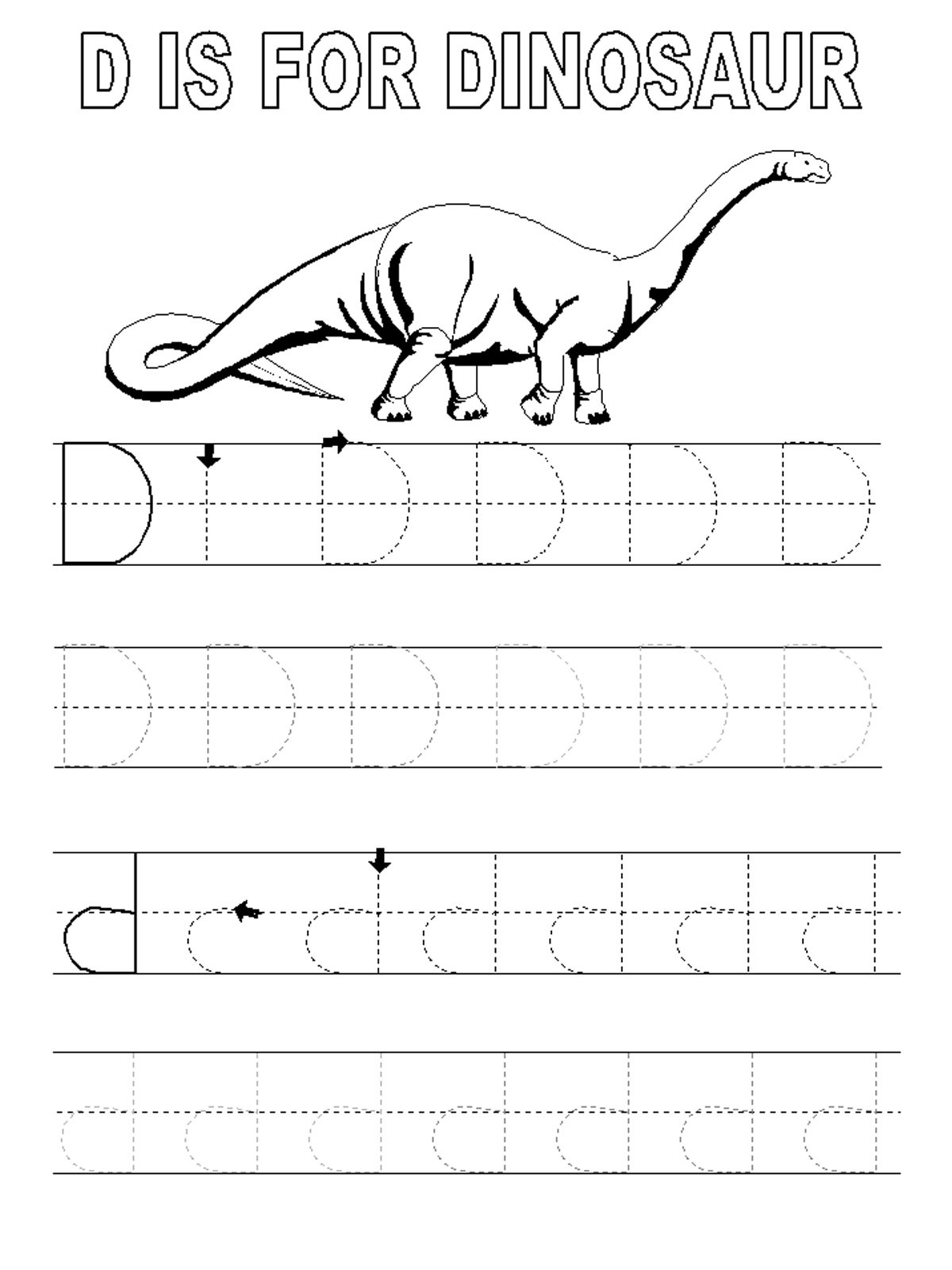 trace letters worksheet