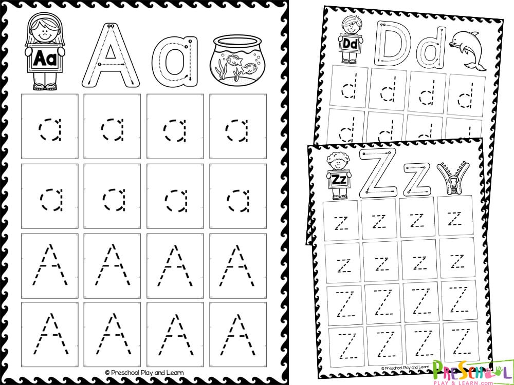Tracing Abc Letter Worksheets Printable Infoupdate