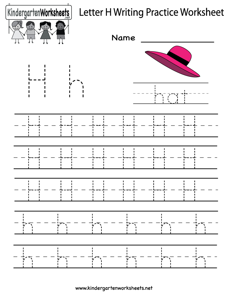 Tracing Letter H Worksheets Preschoolers PreschoolWorksheet
