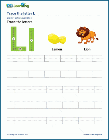 Tracing Letter L Worksheet Worksheets Library