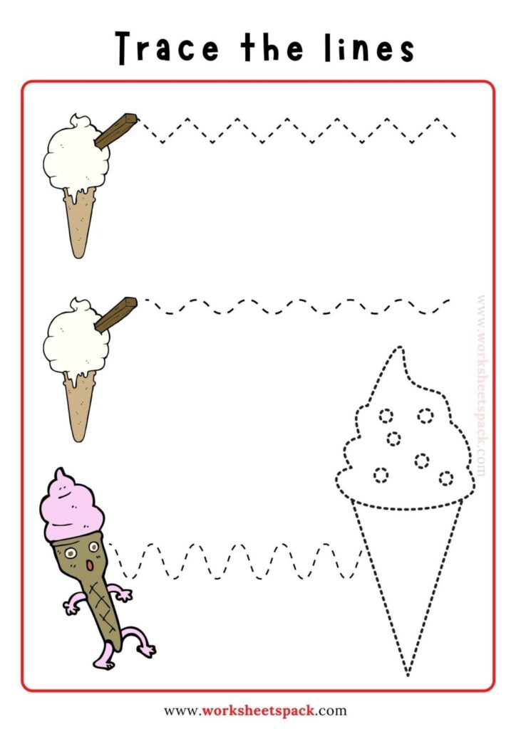 Tracing Straight Lines Worksheets Free Printable Worksheetspack
