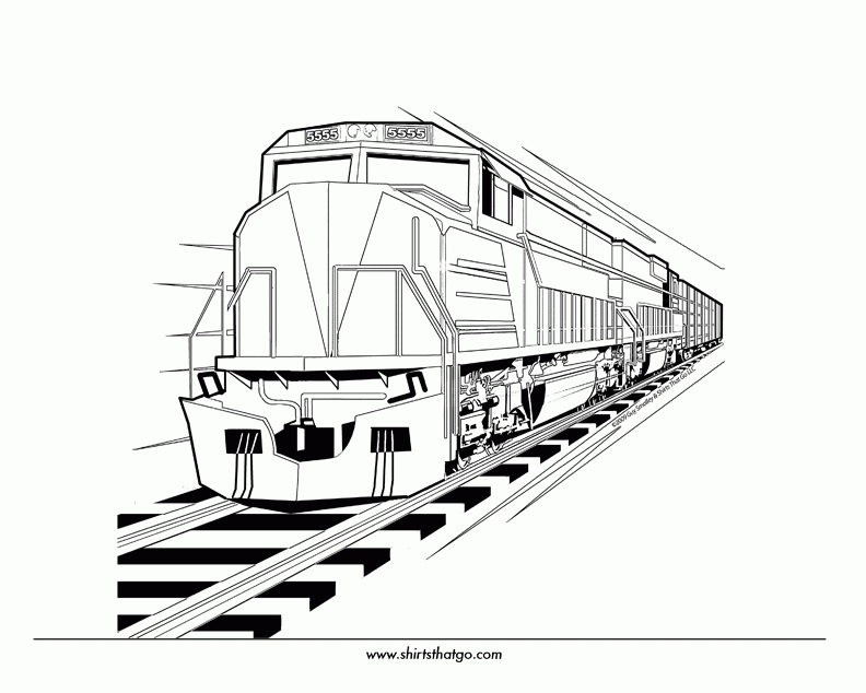 Train Coloring Pages Printable Coloring Home