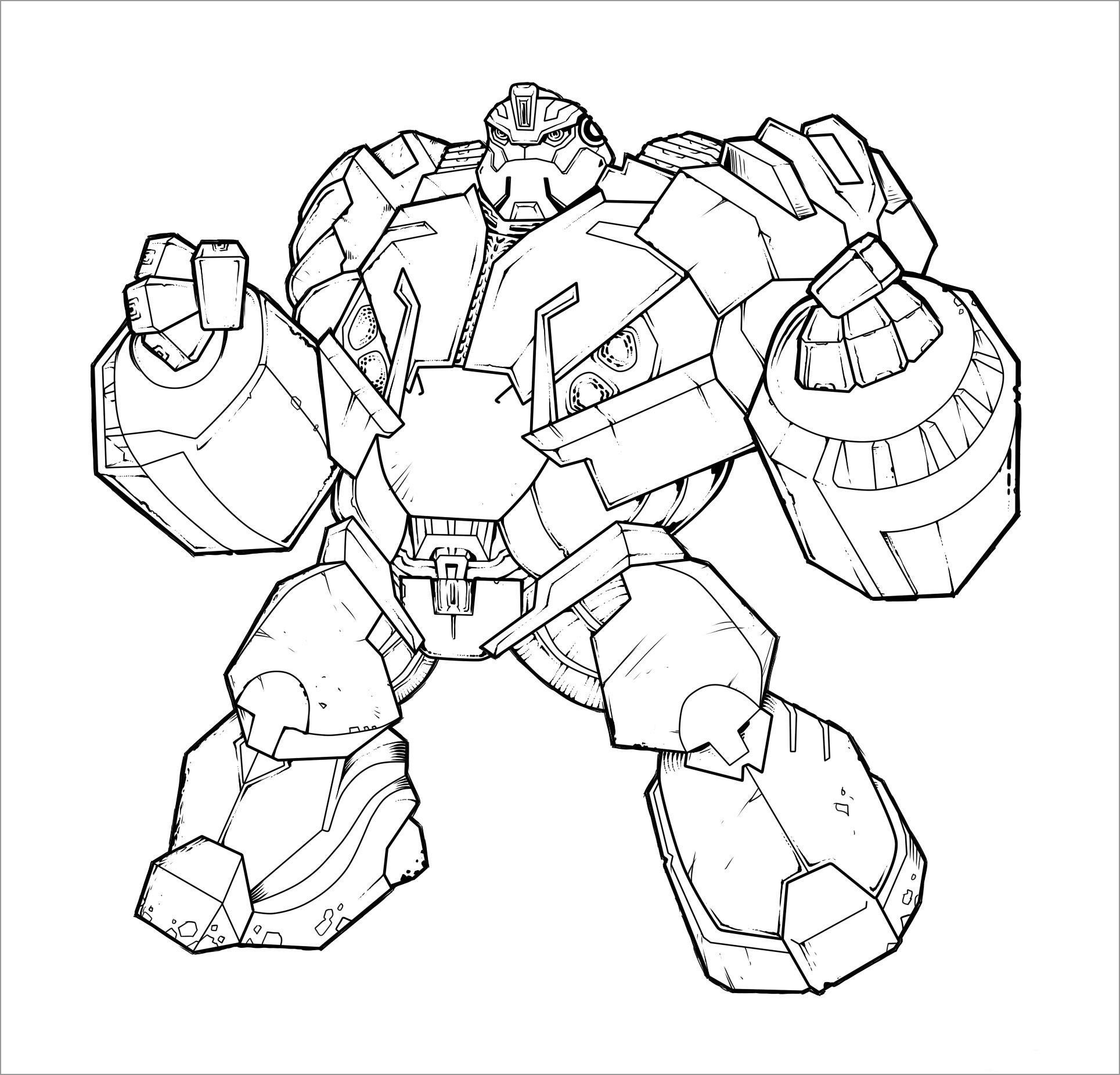 Transformer Coloring Pages Autobots Hound ColoringBay