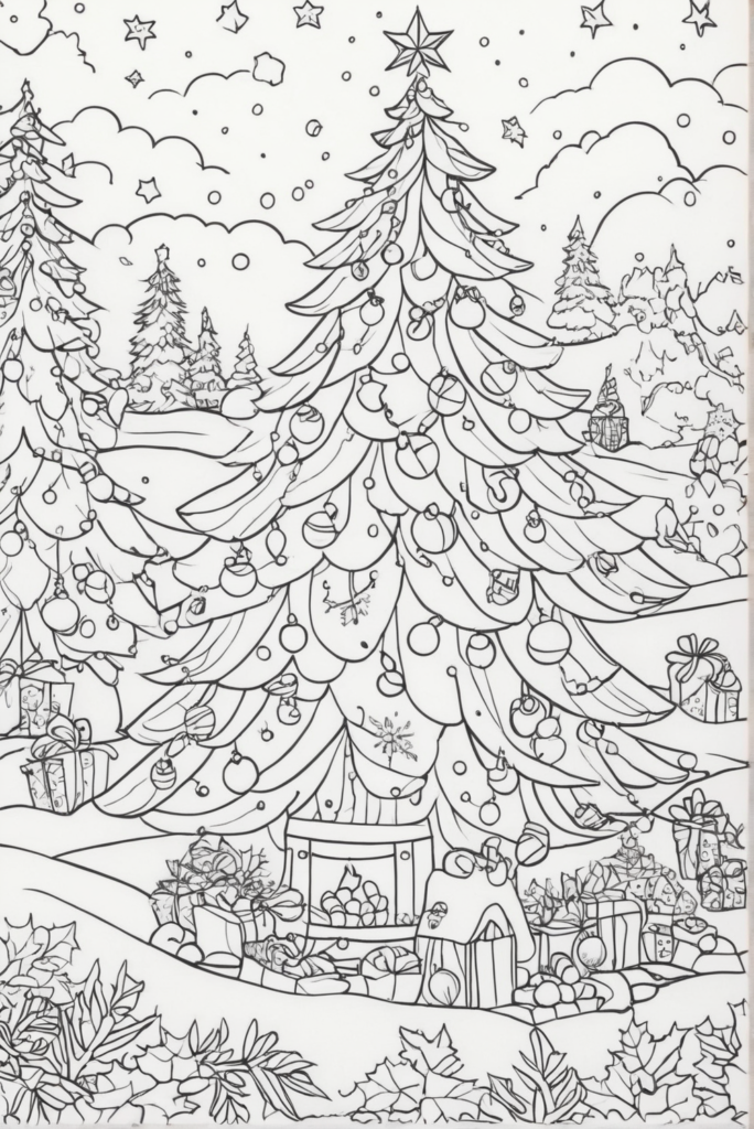 tree coloring pages pdf