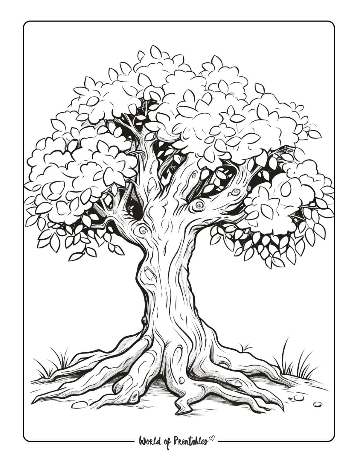 Tree Coloring Pages