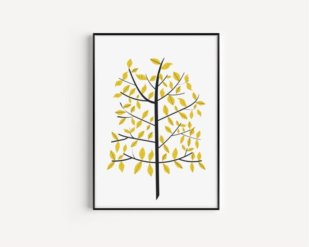 Tree Print Wall Art Print Wall Art Minimalist Print Minimalist Art