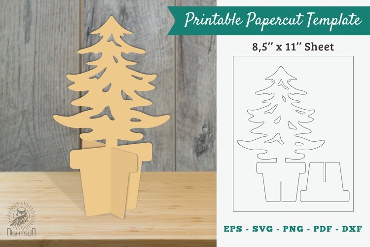 Tree Printable Cut Template
