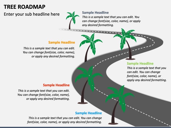 Tree Roadmap PPT Template Roadmap Templates Powerpoint Templates