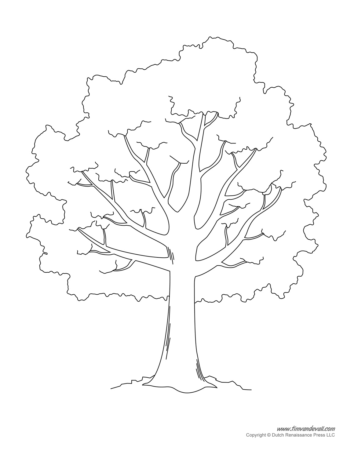 Tree Template Tim 39 s Printables