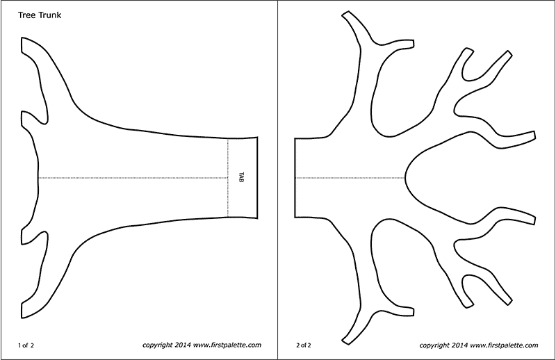 printable tree trunk pdf