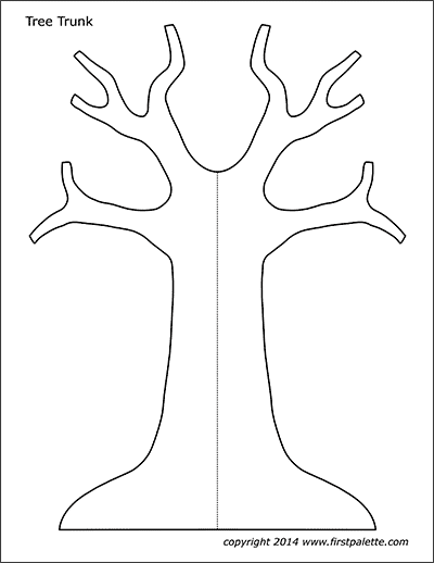 Tree Trunk Free Printable Templates Coloring Pages FirstPalette