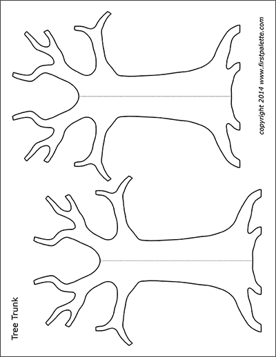 Tree Trunk Free Printable Templates Coloring Pages FirstPalette