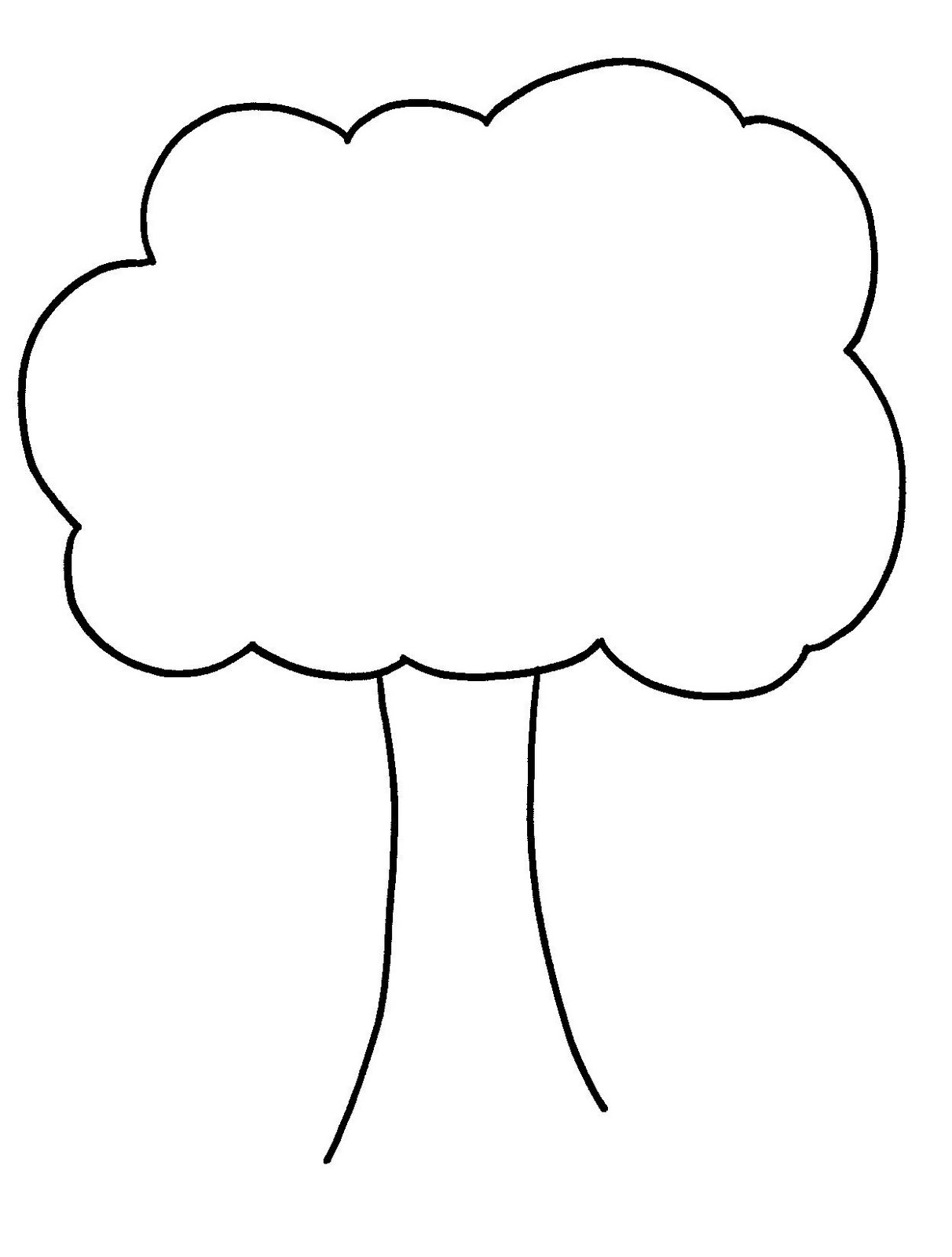 Tree Trunk Outline Cliparts co