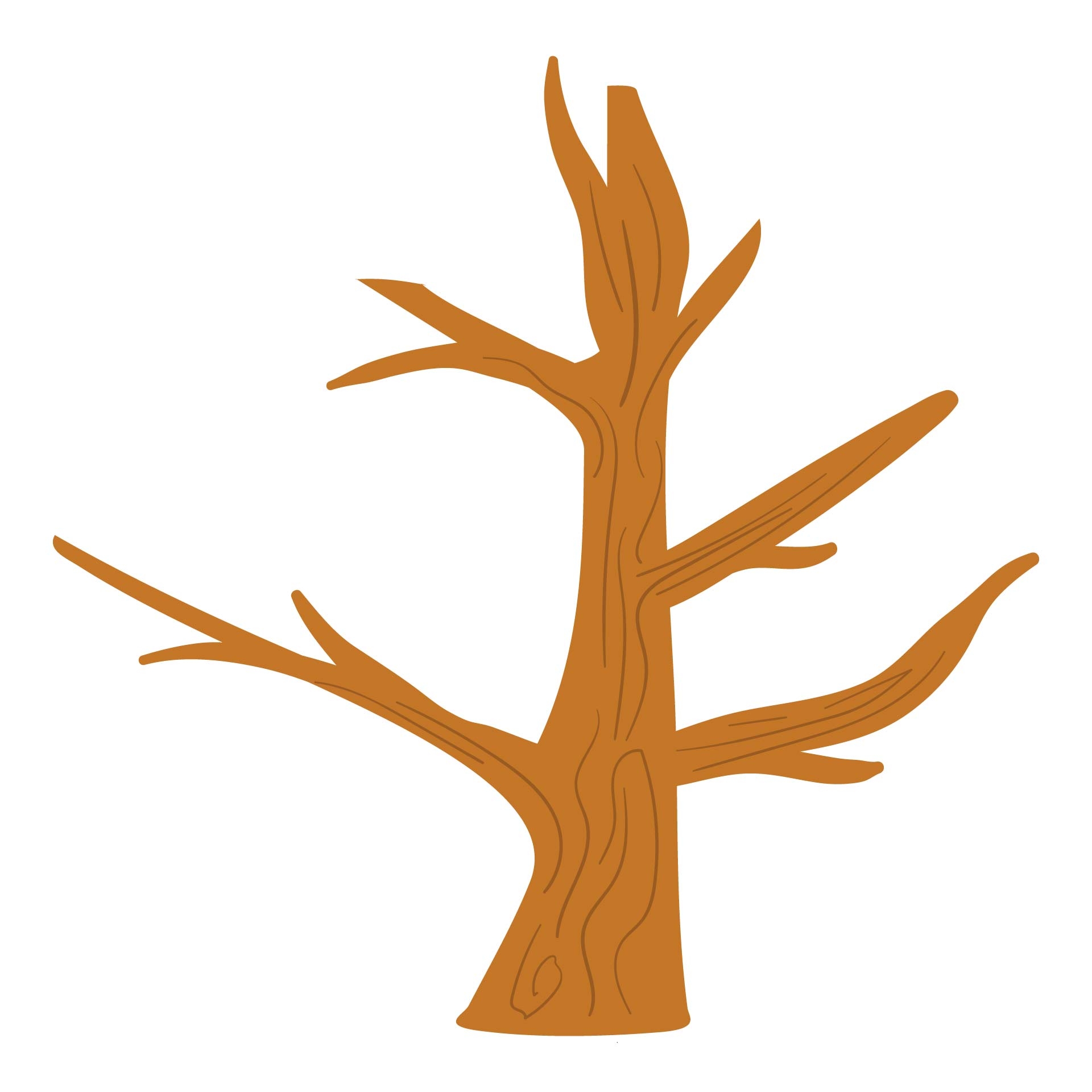 Tree Trunk Outline Printable Printable Calendars AT A GLANCE