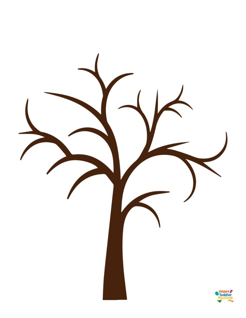 Tree Trunk Printable Template Fillable Form 2023