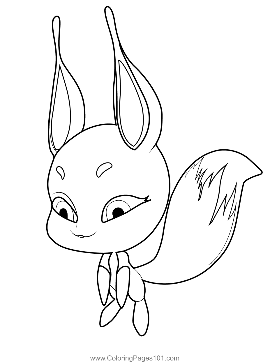 Trixx Kwami Miraculous Ladybug Coloring Page For Kids Free Miraculous 