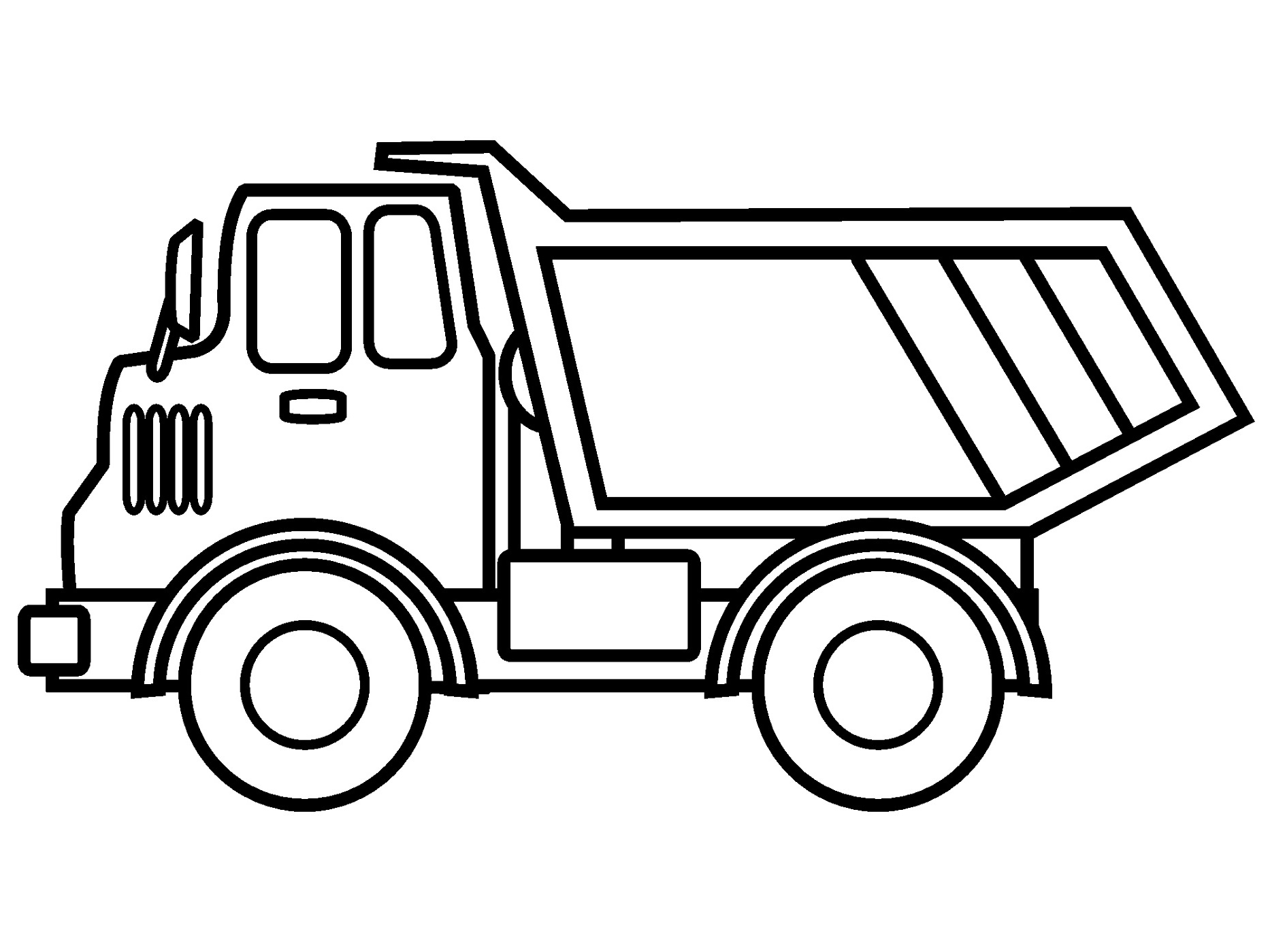 food truck coloring page free printable