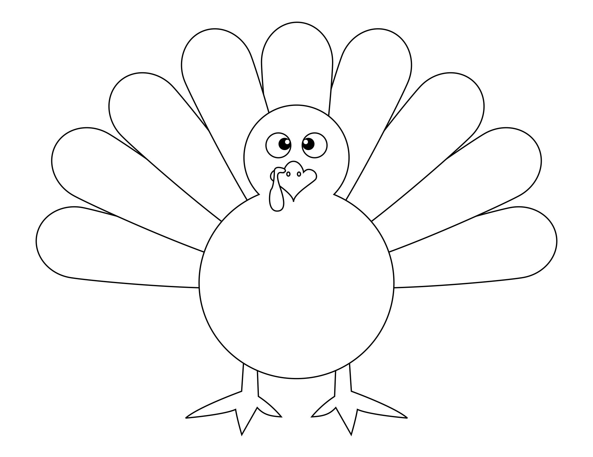 printable make a turkey