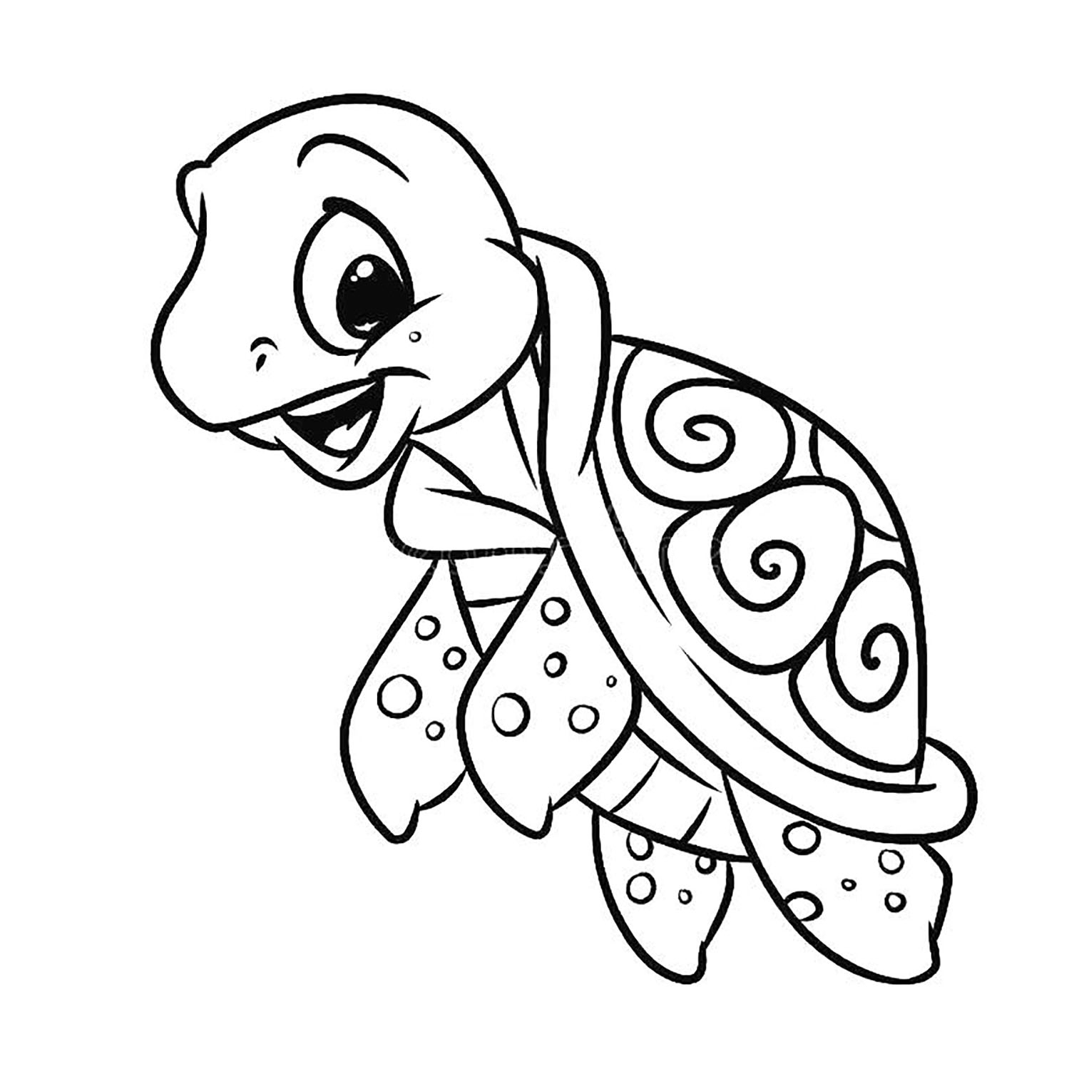 Turtle Coloring Page For Children Turtle Coloring Pages For Kids