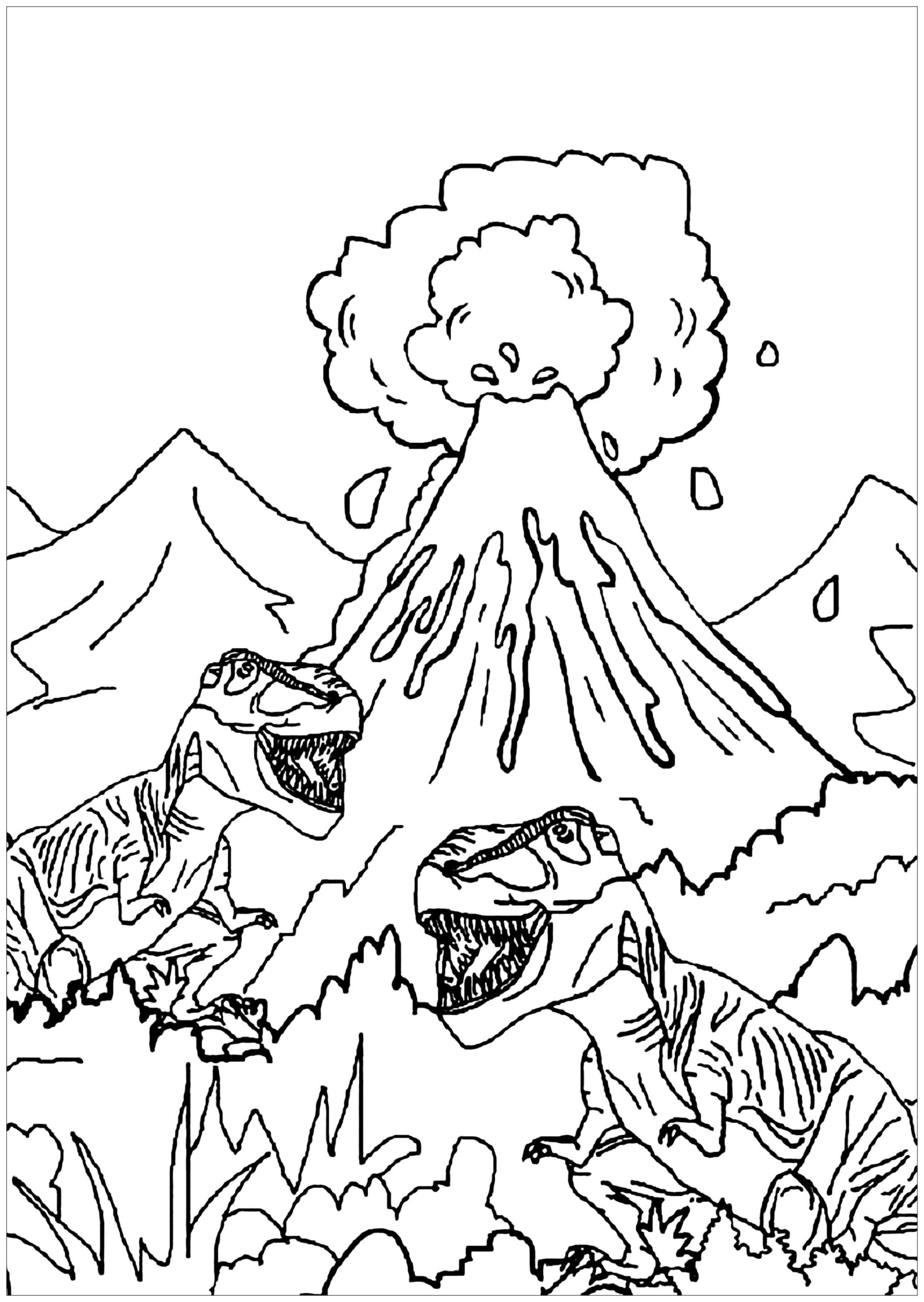 Dinosaurs Coloring Pages