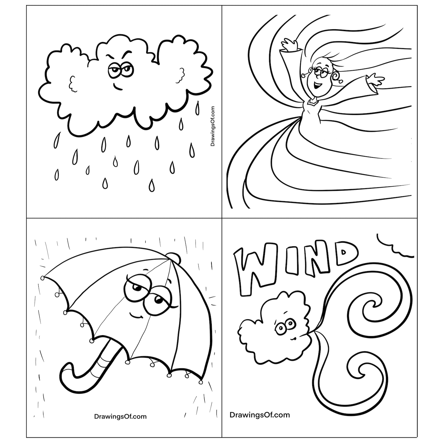 Types Of Weather Coloring Pages Free Infoupdate