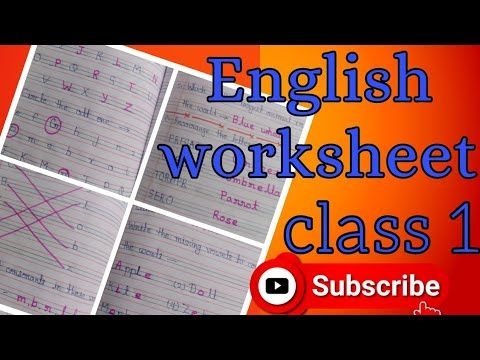 UKG Class English Worksheet UKG English Worksheet English Worksheet