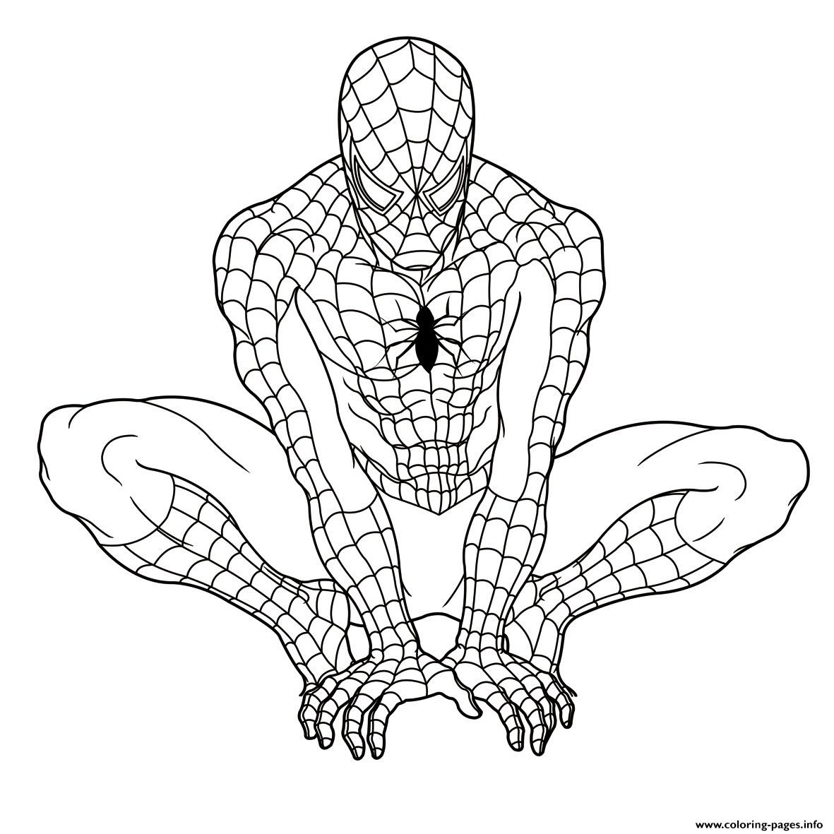 free printable coloring pages spiderman