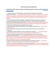path to nazi genocide worksheet