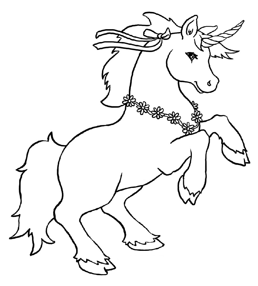Unicorn Color Pages For Kids Activity Shelter