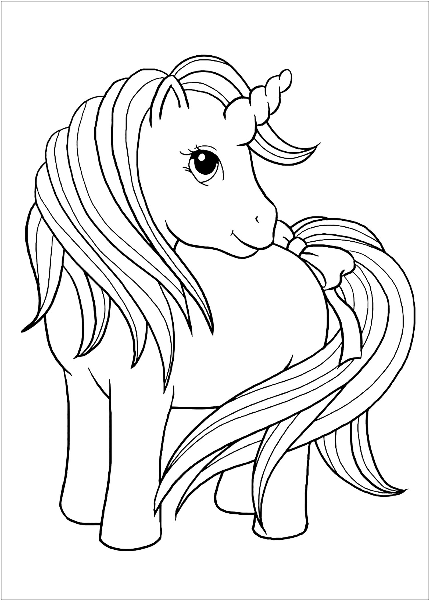 Unicorn Coloring Page To Download Unicorn Coloring Pages