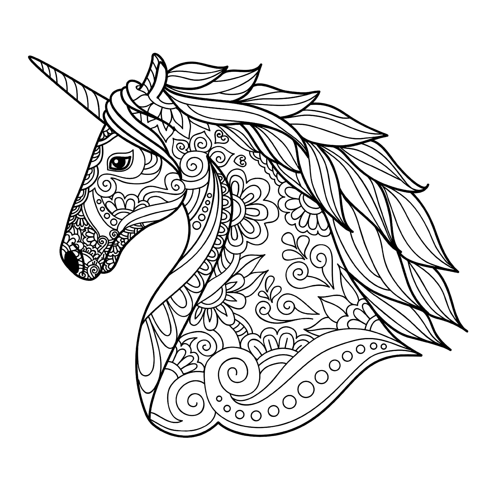free coloring pages unicorns