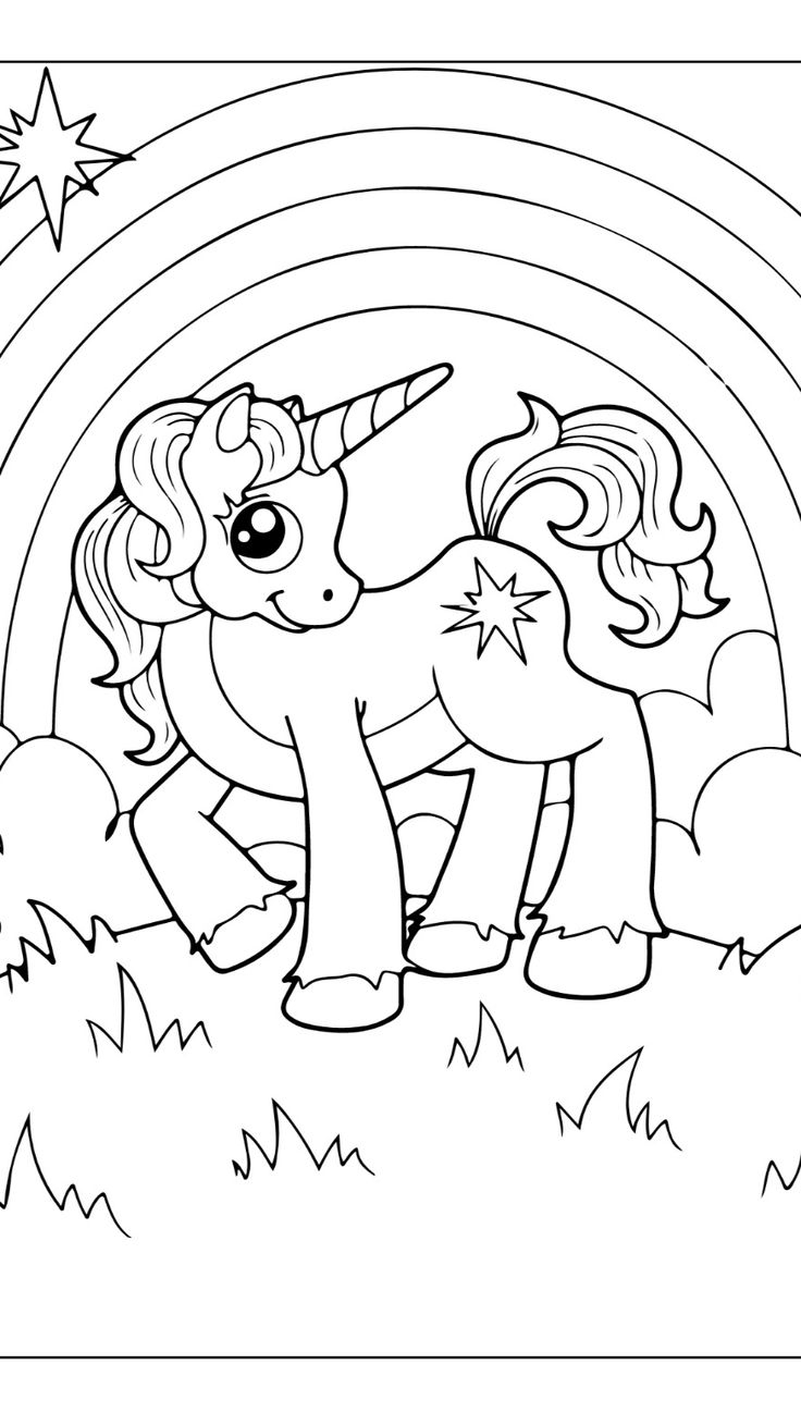 Unicorn Coloring Pages Unicorn Printables Printable Coloring Book 